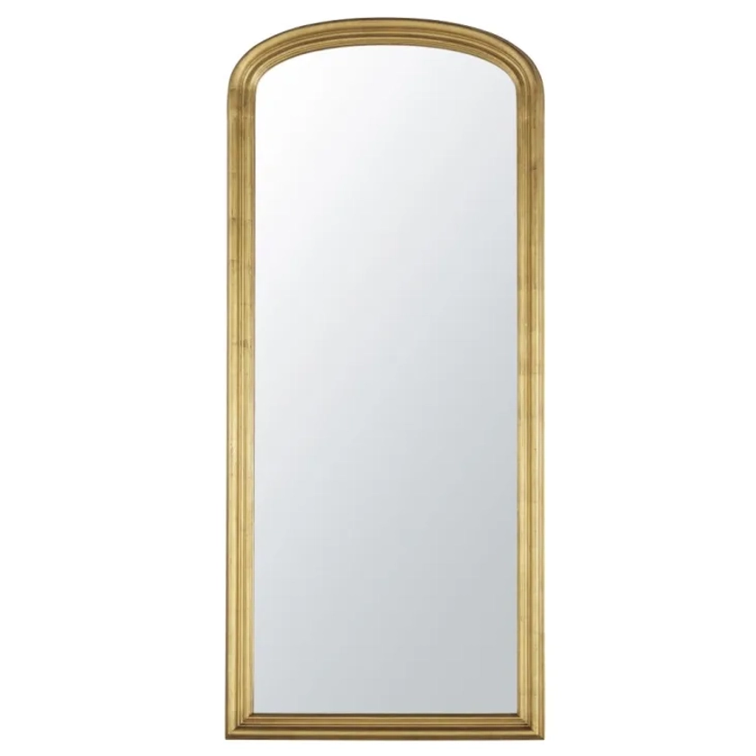 Grand miroir rectangulaire à moulures en bois de paulownia blanc 80x190 ENZO | Maisons du Monde