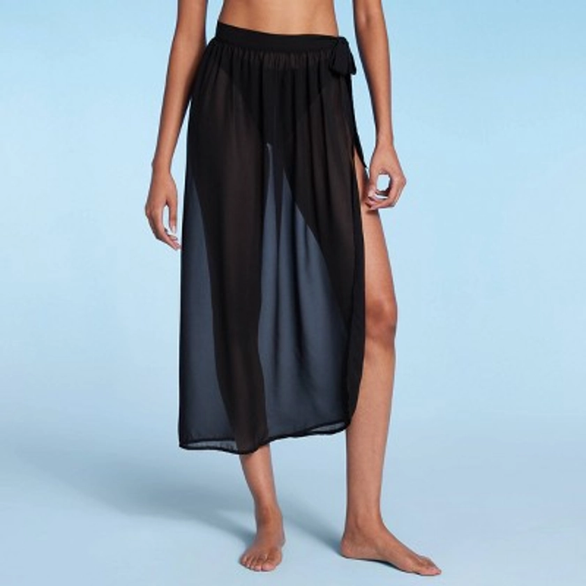 Women's Side-Sash Long Cover Up Sarong - Shade & Shore™