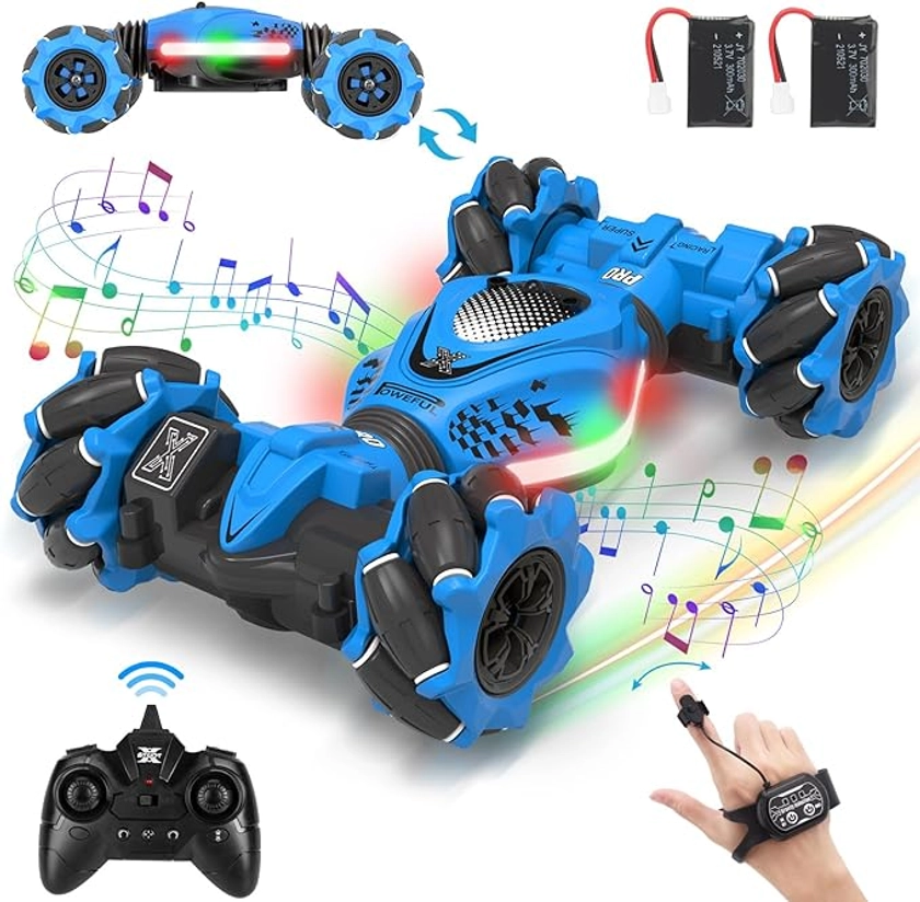 Voiture télécommandée avec détection gestuelle - Jouets pour garçons et filles de 6 à 12 ans - Cadeau idéal pour les enfants de 6, 7, 8, 9, 10, 11, 12 ans, 2,4 GHz 4 roues motrices radiocommandées : Amazon.ca: Jeux et Jouets