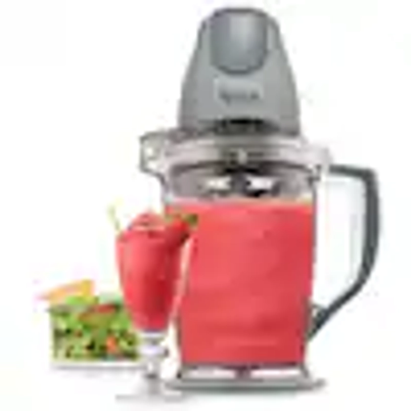 Master Prep 48 oz. Single Speed Gray Professional Blender for Smoothies and Shakes