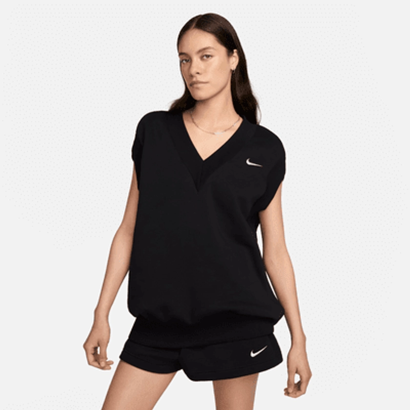 Veste sans manches oversize Nike Sportswear Phoenix Fleece pour femme