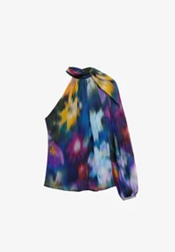 Mango NICE - Blouse - blue/multicolore - ZALANDO.FR