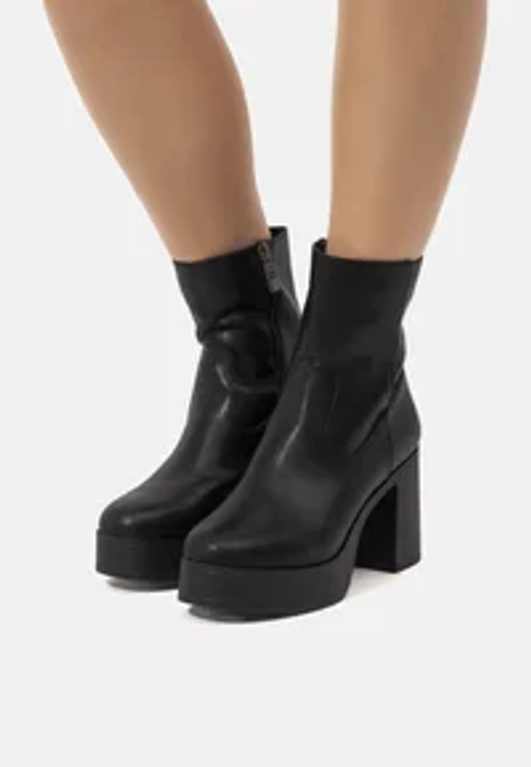 Bottines à plateau - black