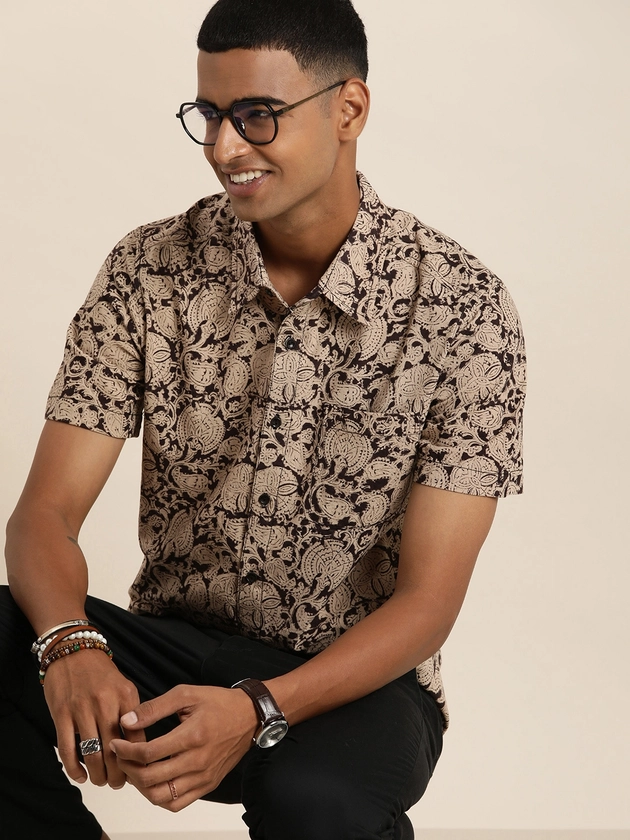 Taavi Kalamkari Printed Casual Shirt