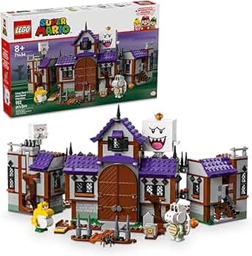 LEGO Super Mario King Boo’s Haunted Mansion, Halloween Building Toy for Kids Ages 8 and Up, Super Mario Toy with 4 Figures Including Baby Yoshi, Nintendo Gift for Boys, Girls and Gamers, 71436