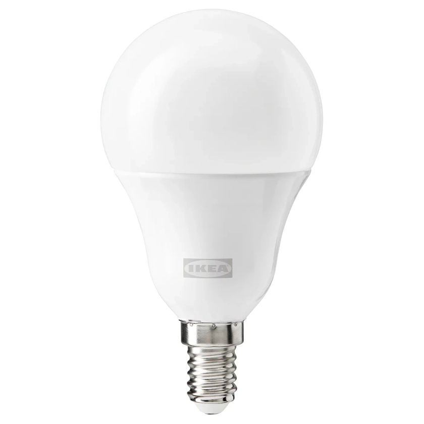 TRÅDFRI ampoule LED E14 806 lumen, sans fil à variateur d'intensité spectre couleur et blanc/globe opalin - IKEA