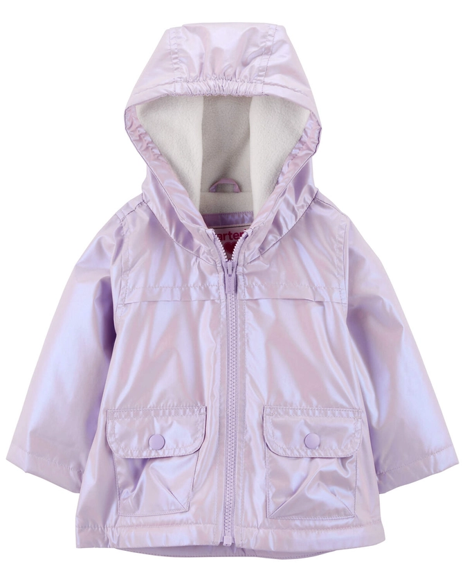 Baby Lavender Shine Mid-Weight Fleece-Lined Jacket - Carter's | Carter's