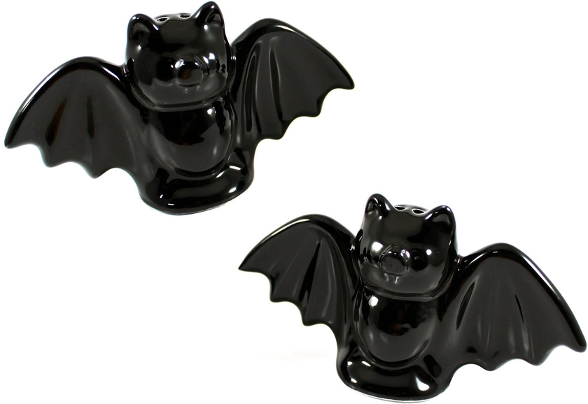 Sourpuss Australia Black Bat S&P Shakers at SugarSkulls