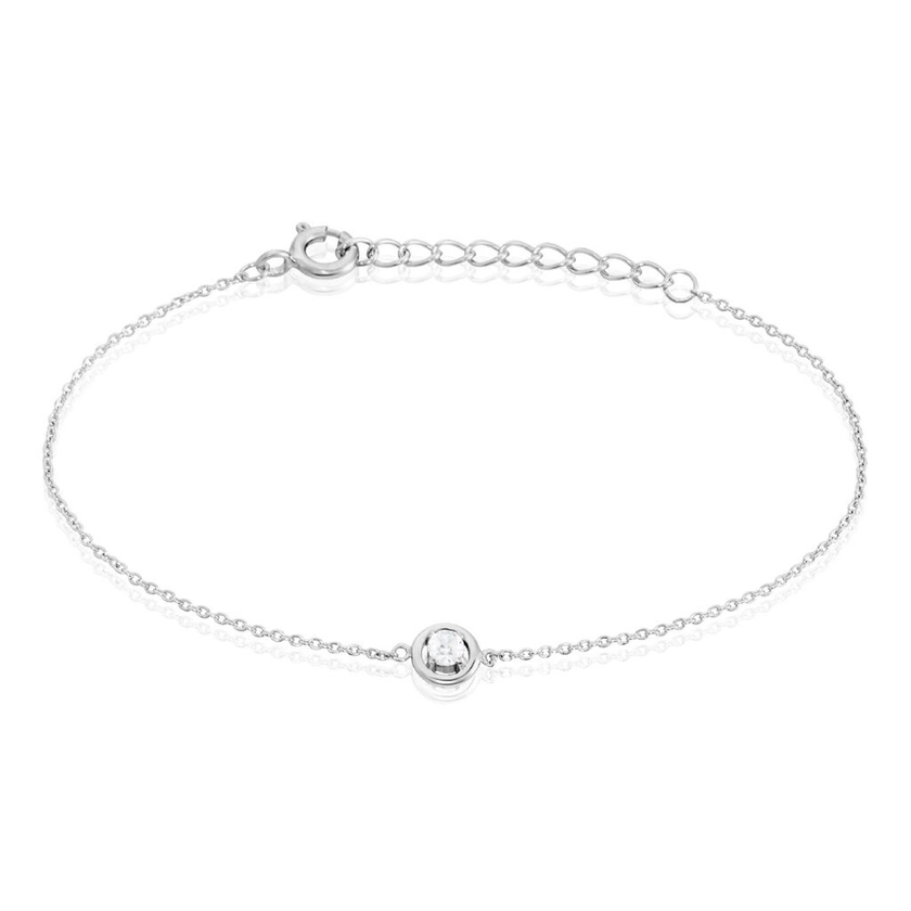 Bracelet Argent Laureto Oxydes De Zirconium