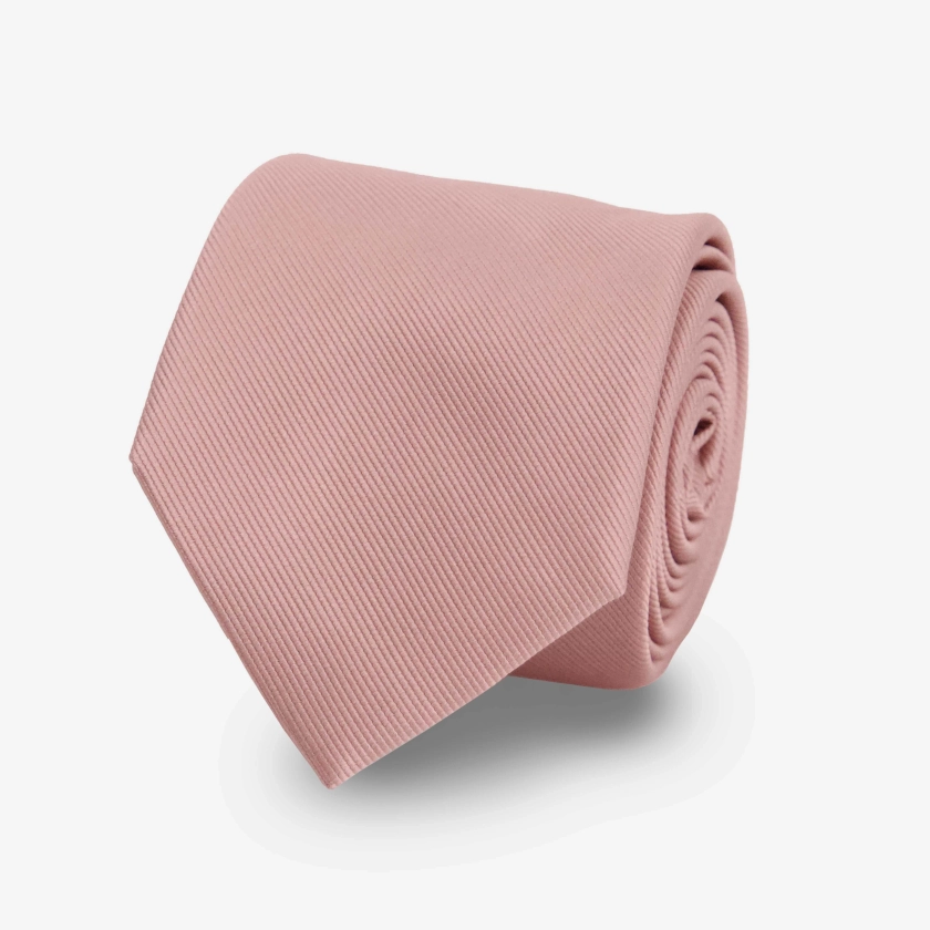 Grosgrain Solid Mauve Stone Tie | Silk Ties | Tie Bar