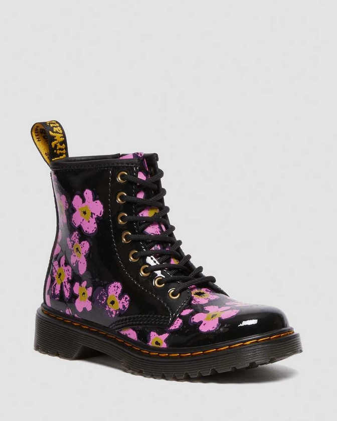 DR MARTENS Boots 1460 Floral Patent Junior