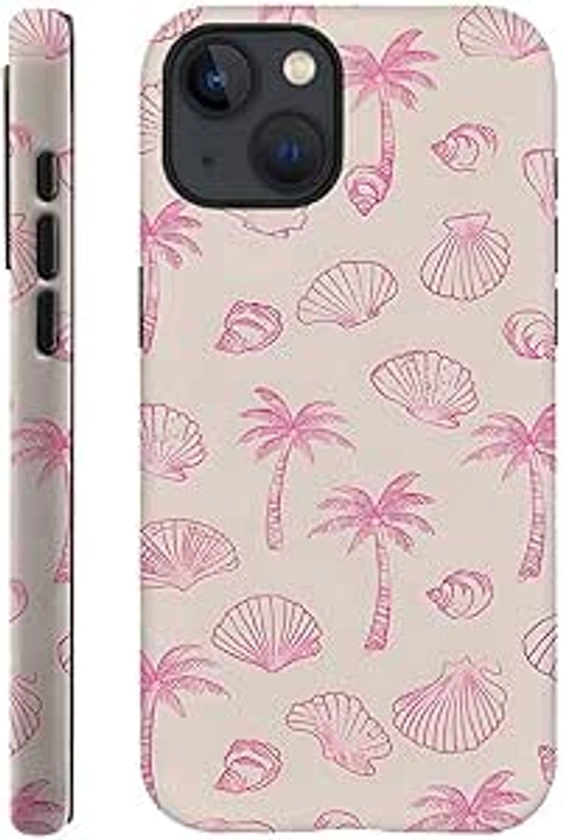 Amazon.com: DAIZAG Case Compatible with for iPhone 15,Pink Seashells Palm Trees Beach Phone Case for iPhone 15 for Girl Women Boy Men : Cell Phones & Accessories