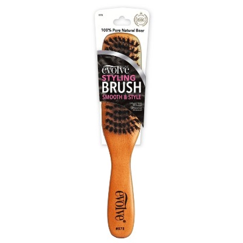 Evolve Products Styling Hair Brush - Wood