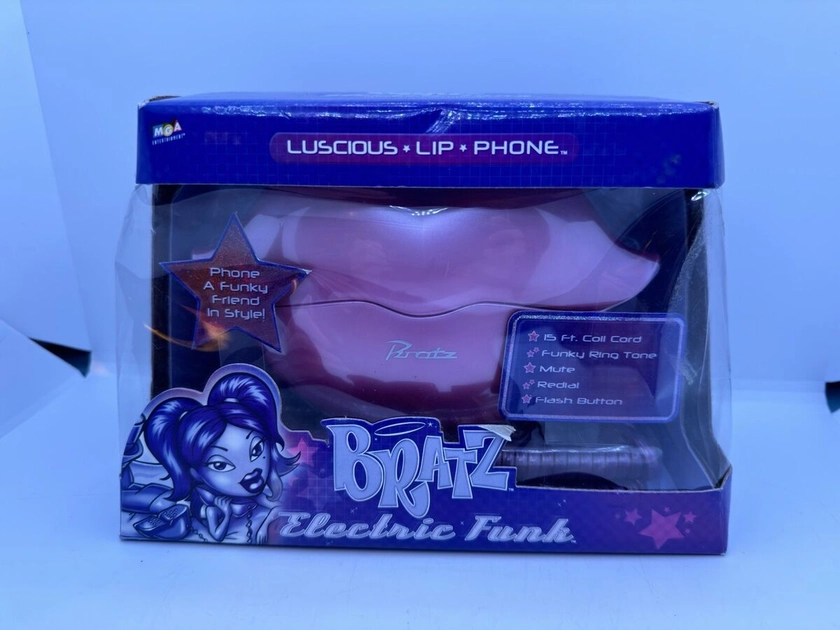 BRAND NEW In Box 2003 Rare Vintage BRATZ Electric Funk Luscious Lip Phone SEALED