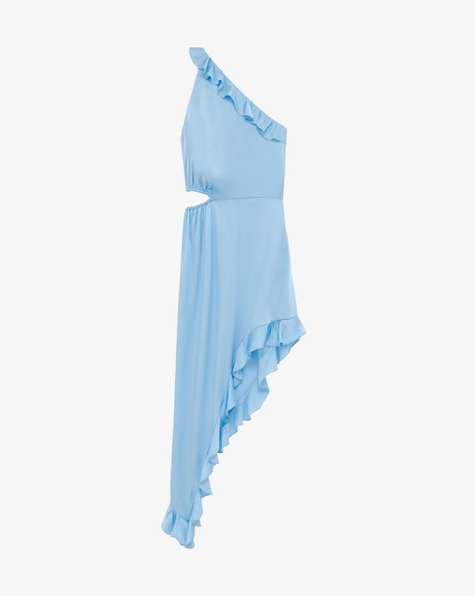 ROBE ASYMÉTRIQUE À VOLANTS PARNA