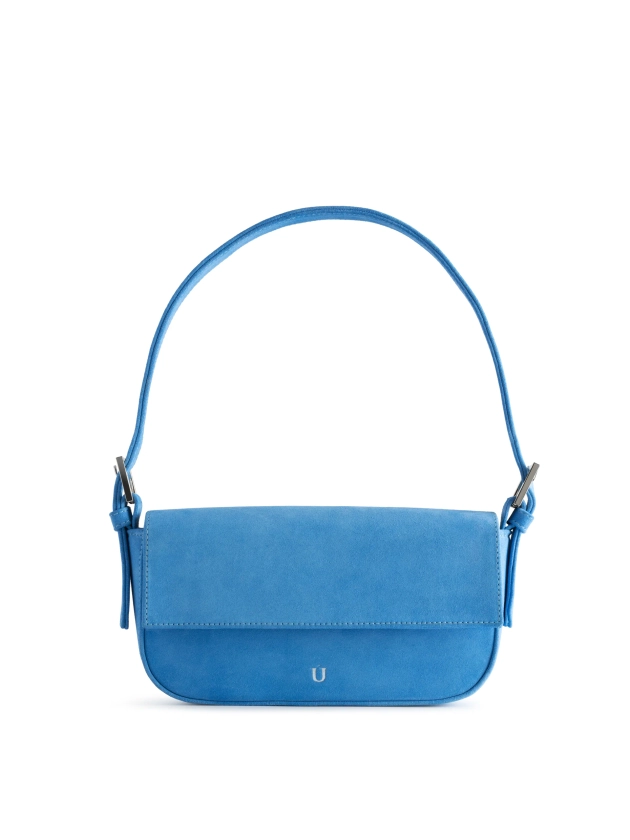 BAGUETTE BAG SUEDE AZUR