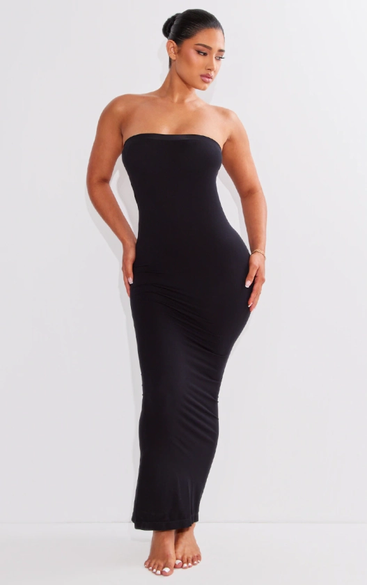 Shape Black Seamless Bandeau Maxi Dress