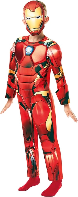 Rubie's 640830S Official Marvel Avengers Iron Man Deluxe Child Costume, Small Age 3-4, Height 104 cm : Amazon.co.uk: PC & Video Games