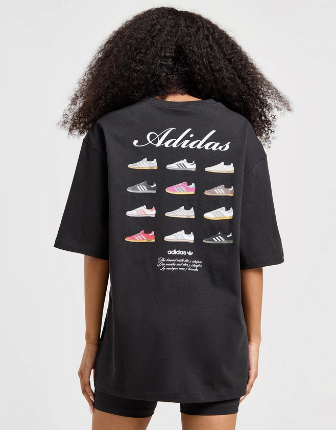 Black adidas Originals Trefoil Footwear Graphic T-Shirt | JD Sports UK 