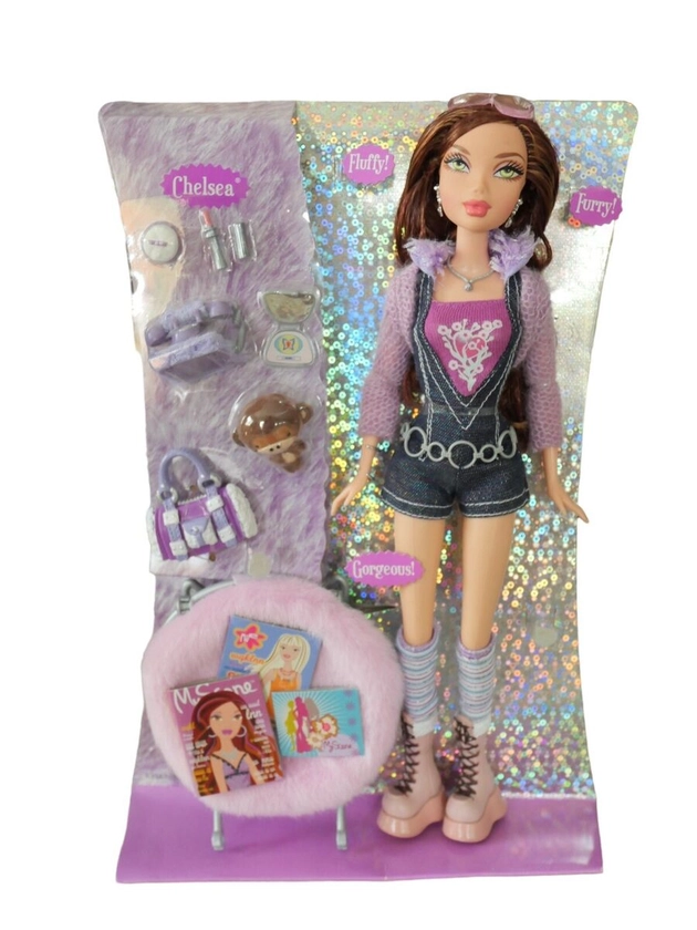 Barbie My Scene Un-Fur-Gettable Chelsea Doll and Accessories New on Card 2006