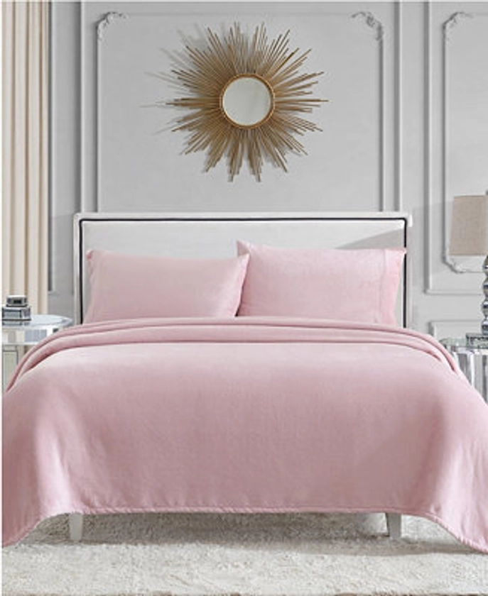 Juicy Couture Plush 3-Pc. Sheet Set, Twin - Macy's