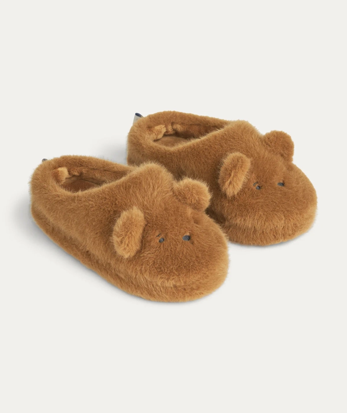 Aviaja Bear Slippers - Golden caramel