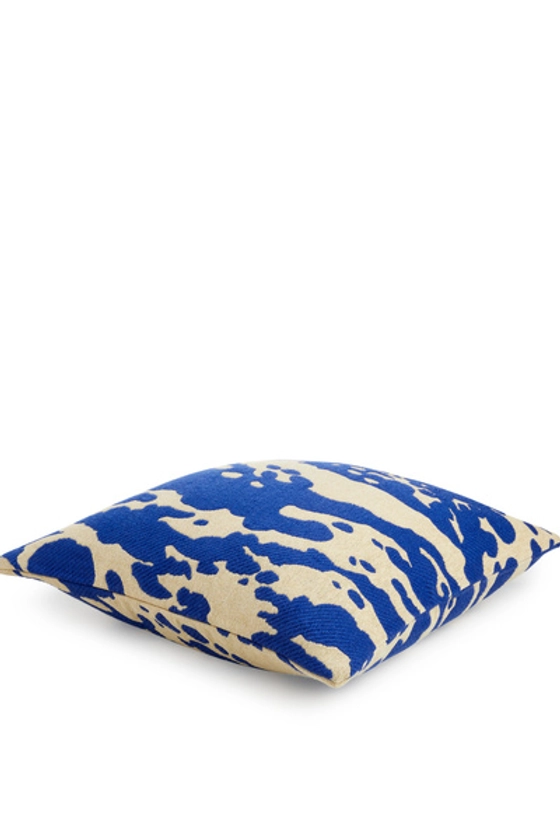 Housse de coussin imprimée – Blanc cassé/Bleu – ARKET FR