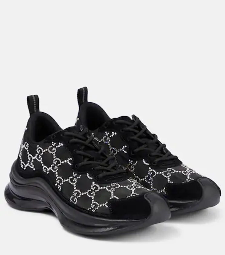 Gucci Run GG embellished sneakers in black - Gucci | Mytheresa