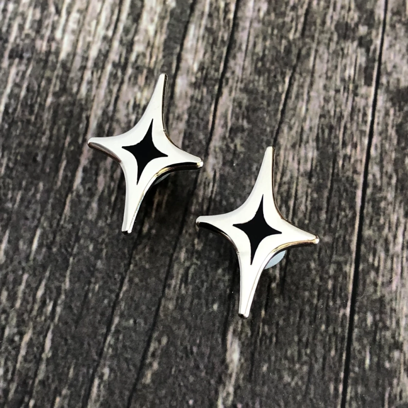 Sparkle Stars - Set of 2 - Enamel Pins