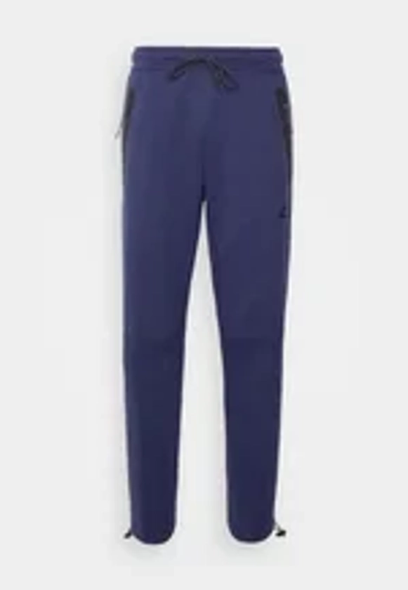 Nike Sportswear TECH FLEECE PANT - Pantalon de survêtement - midnight navy/black/bleu marine - ZALANDO.FR