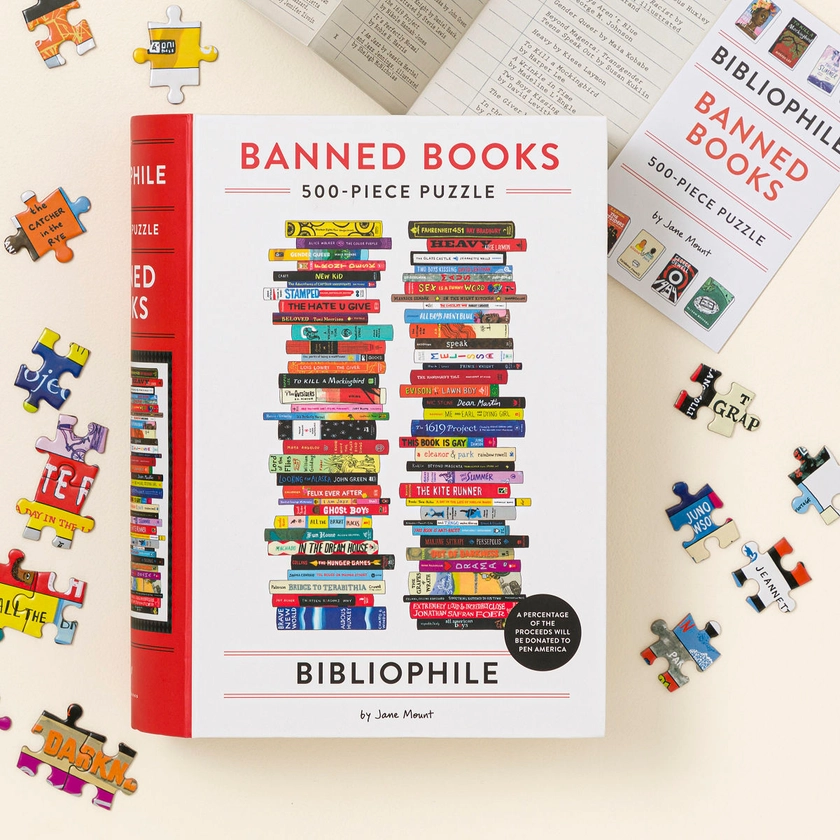 Banned Books Puzzle & Reading Checklist | Books