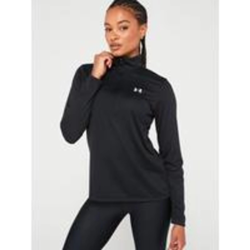 Women's Training Tech 1/2 Zip Top - Black/White