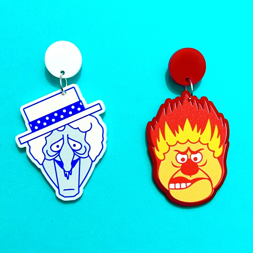 Snow & Heat Miser Drop Earrings