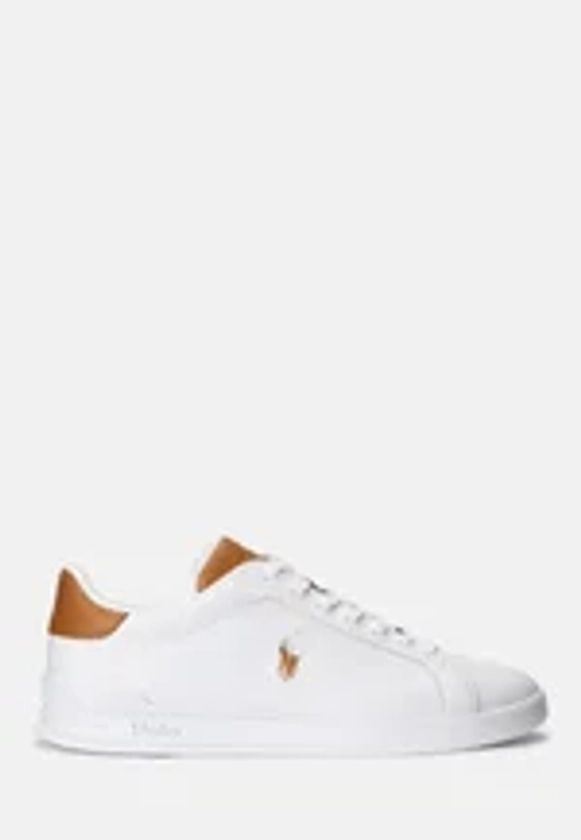 Polo Ralph Lauren HERITAGE COURT TOP - Sneakers laag - white/tan/wit - Zalando.be