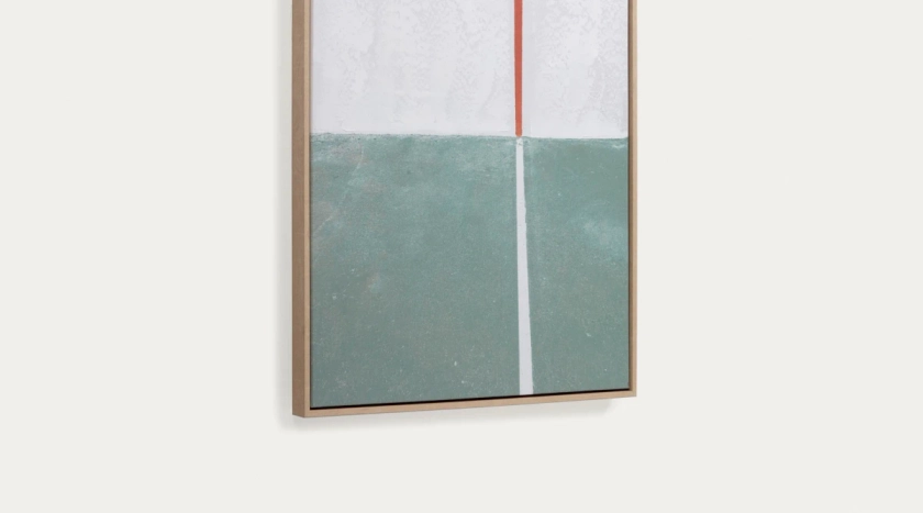 Tableau Malvern vert et blanc 50 x 70 cm | Kave Home®