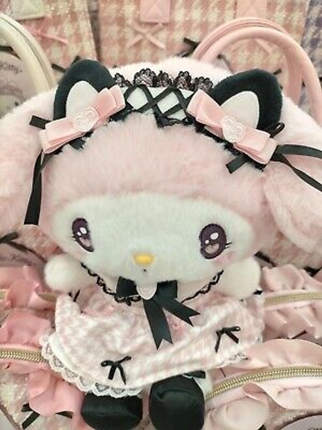 Sanrio My Melody Ribbon plush stuffed toy new pink dress bunny | eBay