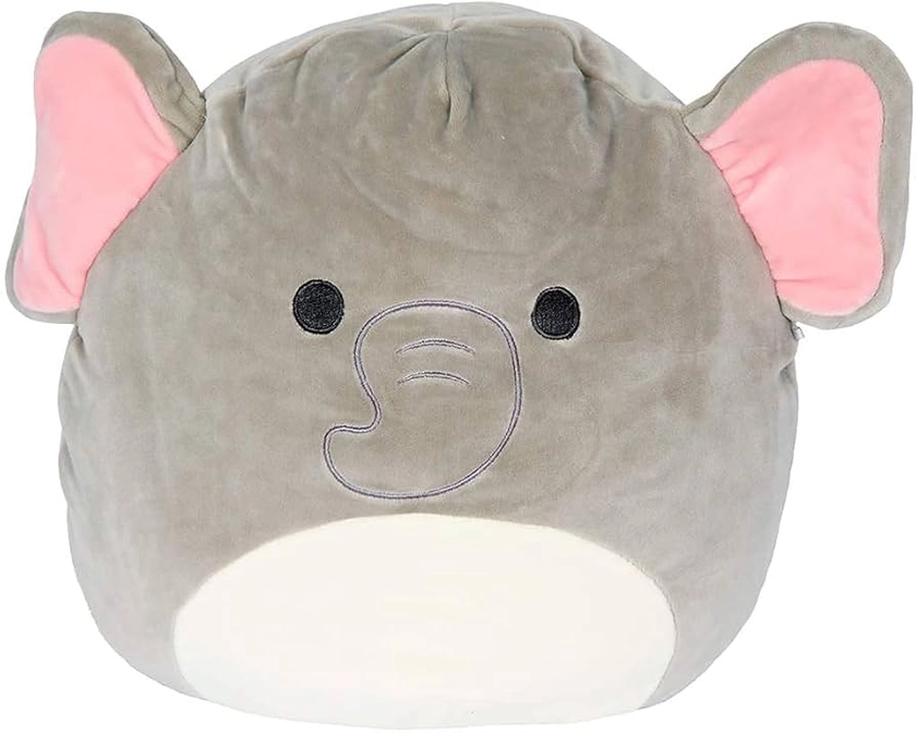 Squishmallow Elephant 20 cm (8 inch) Mila Grey Plush Stuffed Animal Super Soft Cuddle Pillow