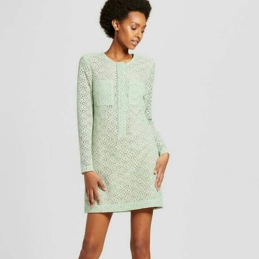 Victoria Beckham for Target mint green lace dress sz M
