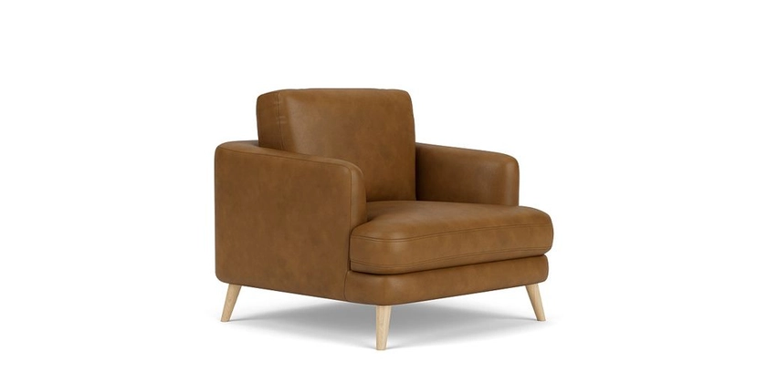 Zane armchair with oak leg