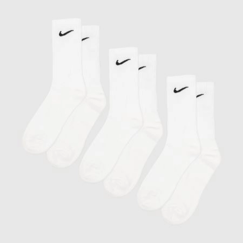 New Balancewhite small logo knit socks 3 pack