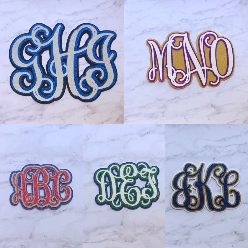 Monogram for Homecoming Mums & Garters - Etsy