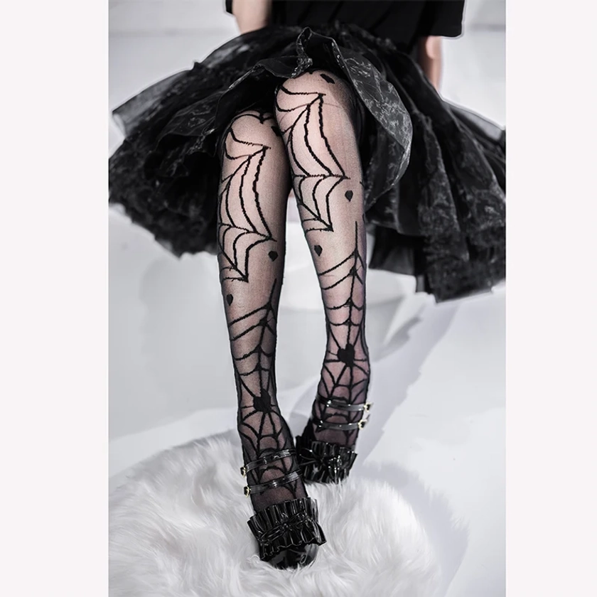 Lolita-calcetines de media pantorrilla para mujer, medias hasta la rodilla ultrafinas de cristal, de encaje de estilo japonés Lolita para verano - AliExpress