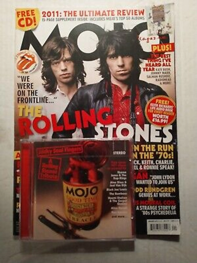 Mojo Music Magazine January 2012 - The Rolling Stones - FREE CD - DD Rundgren | eBay