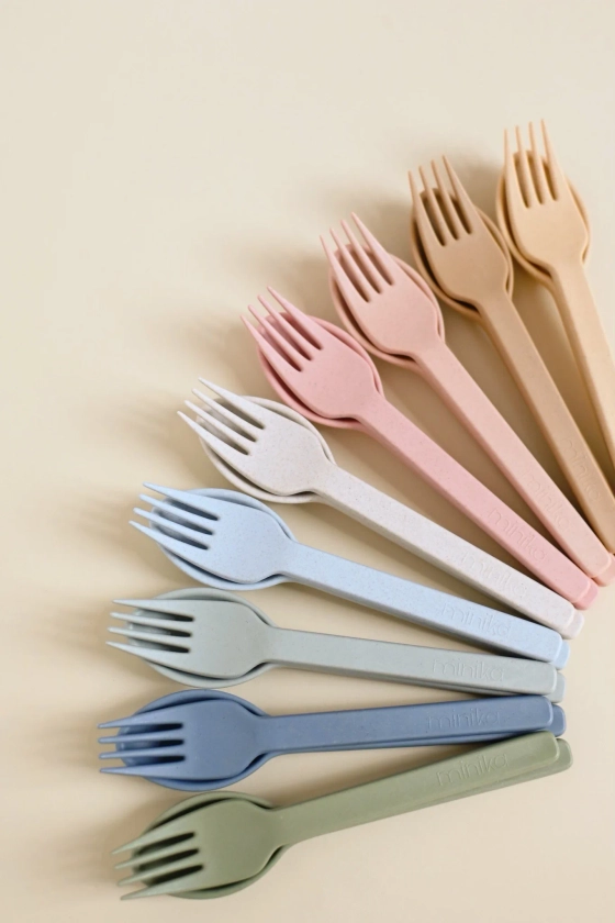 wheat straw utensil set