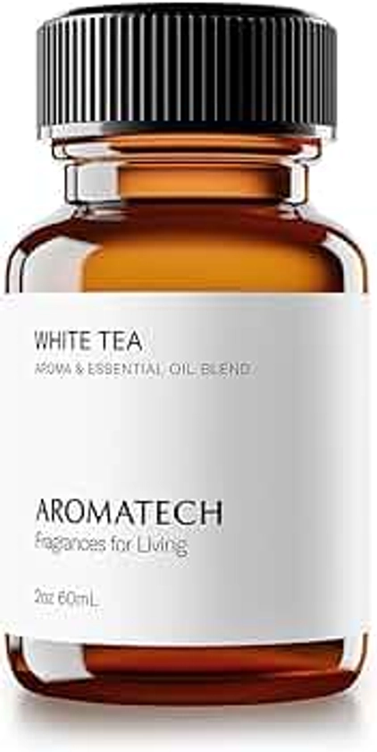 AromaTech White Tea Premium Aroma Oil – Soothing & Delicate Home Fragrance with Notes of White Tea, Orange & Palo Santo for Scent Diffusers, Cold-Air and UltraSonic Scent Machines – 60 mL