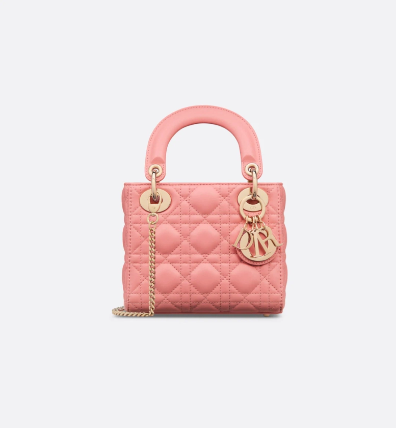 Mini Lady Dior Bag Light Pink Cannage Lambskin | DIOR