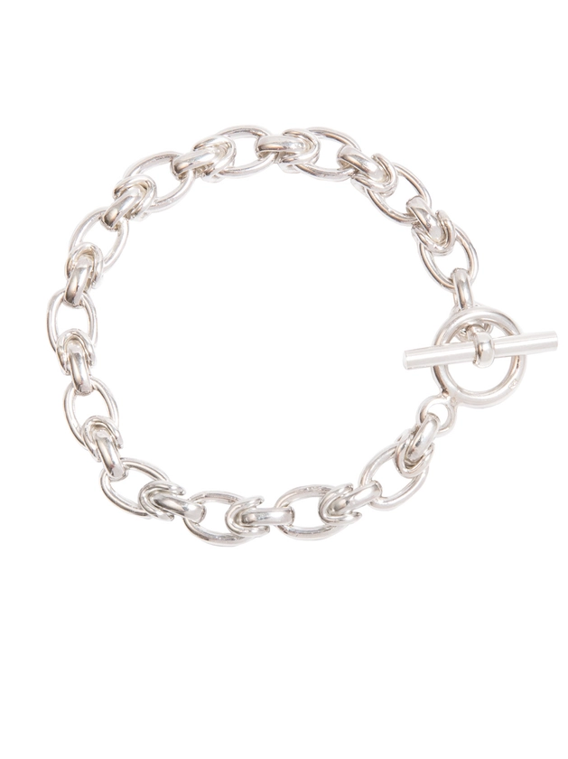 Small Silver Interlock Bracelet - Tilly Sveaas Jewellery
