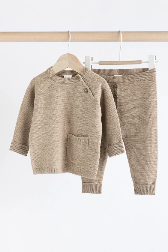 neutre - Ensemble Bébé (0mths-2yrs) - Top et jambières en tricot