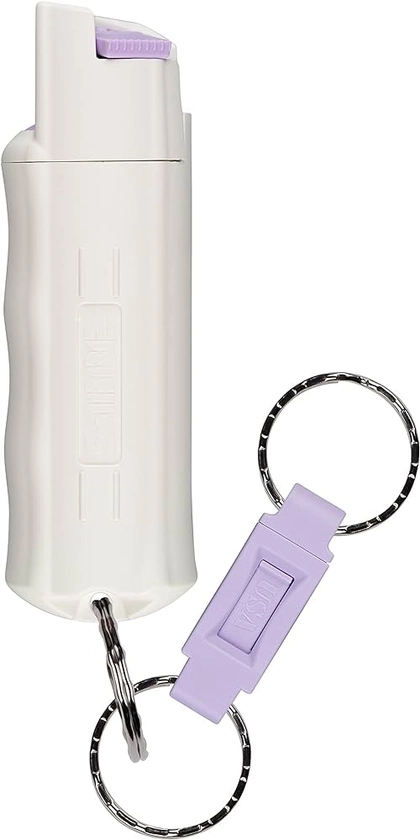 Amazon.com : SABRE Pepper Spray, Quick Release Keychain for Easy Carry and Fast Access, Finger Grip for More Accurate and Faster Aim, Maximum Police Strength OC Spray, 0.54 oz, Secure and Easy to Use Safety : Sports & Outdoors