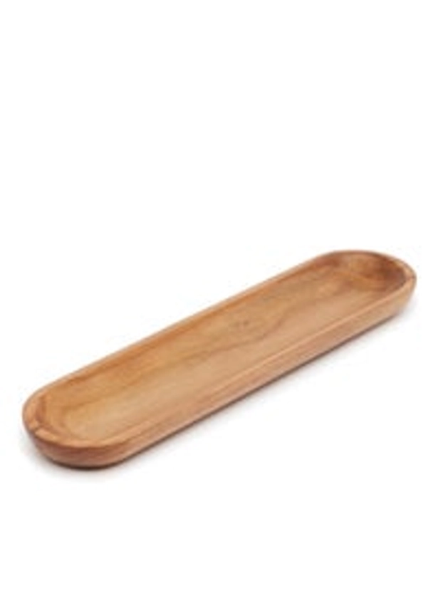 Premium Acacia Wood Platter For Serving 40.5cm Dark Brown